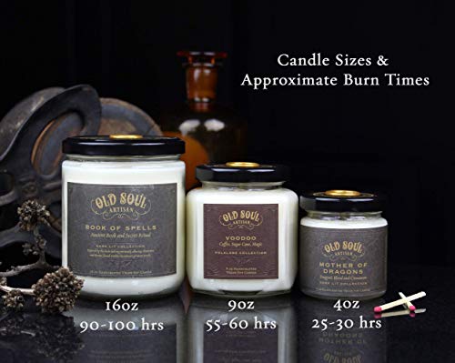 Evil Queen - Black Currant, Guava, Fig Scented Vegan Soy Candle Halloween Snow White Grimm - 9 oz