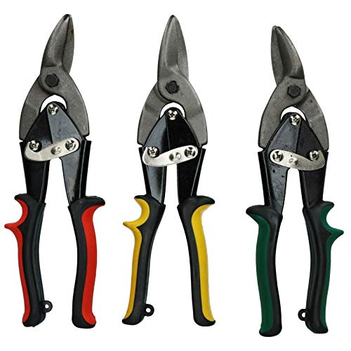 3pc Heavy Duty Tin Snips Set Sheet Metal Cutters Shears Tinsnip,Jikkolumlukka