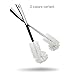 Kerafactum Long Bottle Brush for Baby Bottles or Drinks Bottle Cleaning Brushes for Bottles or Pots Teapot or Coffee Pot Black/White