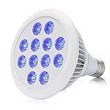 Esbaybulbs 36W Blue LED Plant Grow Light Bulb for Greenhouse Indoor Plant Flower Veg Seeding