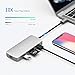 HooToo USB C Hub, 8-in-1 USB C Adapter with 4K HDMI, 100W Power Delivery, USB 3.0 Ports, 1Gbps Ethernet Port and SD/TF Card Readers for MacBook/Pro/Air, iPad Pro, Type-C Laptops and More (Silver)