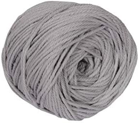 Crafteza Grey Macrame Cord 4mm X 110m (About 120 yd) | Made in India | Made from 100% Natural Virgin Cotton | for Handmade Craft Making Macrame Wall hangings Plant Hanger DIY Crafts Bohemian Decor