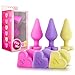 Play with Me - Naughty Candy Heart - Be Mine - Smooth Satin Finish Heart Shaped Bottom Anal Butt Plug - Platinum Silicone - Sex Toy for Men and Women (Pink)