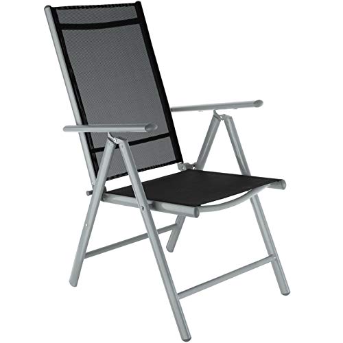 ADHW 8+1 Alu Sitzgruppe Gartenmöbel Gartengarnitur Tisch Stuhl Essgruppe Gartenset (Color : Silber-grau) – Bild 4