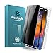 Klearlook Privacy Screen Protector Compatible with (i) Phone XS/X Full Coverage Case Friendly Anti Spy Protector [1 Front Tempered Glass+1 Back Fiber Film] with Easy Install Tool for (i) Phone XS/X
