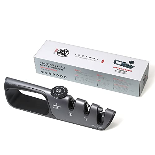 MITSUMOTO SAKARI Professional 3Stage Knife Sharpener, Japanese Knife