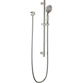Delta Faucet Slide Bar Hand Held Shower with Hose, Brushed Nickel Handheld Shower Head, Slide Bar Hand Shower, Handheld Shower, Detachable Shower Head, Stainless 51361-SS
