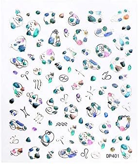 Newkelly 3D Nail Sticker Decal Christmas Series Hot Stamping Applique Cute Women Gifts