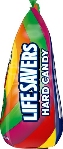 LIFE SAVERS HARD CANDY BAG 5 FLAVORS, HARD CANDY INDIVIDUALLY WRAPPED FOR GOODIE BAGS, ROAD TRIPS, TREATS, OFFICES, CELEBRATIONS, 3.125 LB PARTY SIZE