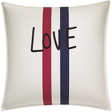 ED Ellen DeGeneres Embroidered Love Throw Pillow in Red