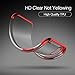 iPhone X 10 Case, HONTECH Clear TPU Ultra-Thin Half Electroplate Protective Bumper Cover for iPhoneX (Red)