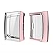SIRUIBO Compatible Fitbit Charge 2 Screen Protector, Full-Around Protective Case Cover Bumper Shell Compatible Fitbit Charge 2, Rose Gold