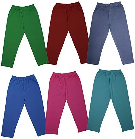 Babilav Leggings for kids Cotton Multicolour with a pack of 6