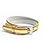 Solid Color Leather Adjustable Skinny Belt, Medium (32"-35"), Gold
