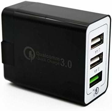 USB Quick Charger,Fast Travel Wall Charger with 3 USB ports and Smart Identification Technology for Mobile Phones and Tablets &amp; others