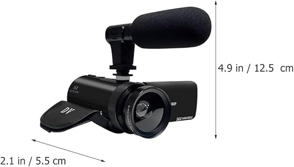iplusmile Video Camera Camcorder Dv Digital Vlogging Camera Recorder with Microphone 1 Set