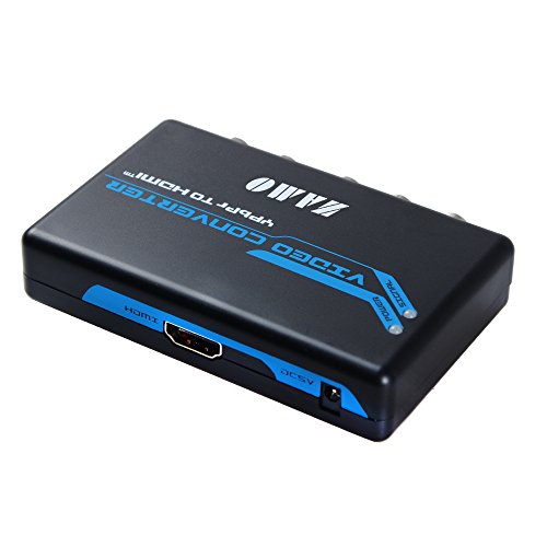 Component to HDMI,ZAMO 5RCA Component RGB YPbPr to HDMI Converter v1.3 HDCP Video Audio Converter Adapter for DVD, PSP, Xbox 360 to new HDTV or Monitor