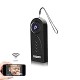 Spy Camera, TODAYI Mini Hidden Camera 1080P Wireless WiFi Nanny Cam Indoor Home Security Small Spy Cam Battery Powered with Night Vision/Motion Detection APP Live Stream For iPhone/Android Phone/PC