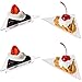 Prexware Triangular Mini Dessert Plates- 48 Triangler Clear Mini Plastic Dessert Plates, Great for appetizer tabel desserts