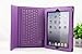 Deep Purple Leather Case with Bluetooth Wireless Keyboard For Apple iPad 2 3 4
