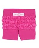 RuffleButts Little Girls Ruffled Playground Shorts - Fuchsia - 5T/6T
