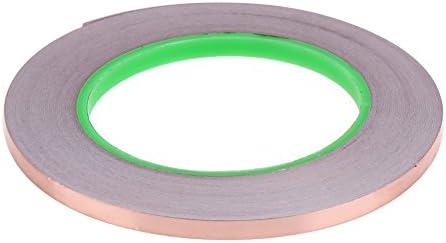 Copper Foil Tape with Conductive Adhesive for EMI Shielding Slug Repellent Paper Circuits Electrical Repairs Grounding Guitar Crafts (1/4inch X 21.8yards) 4 Pack