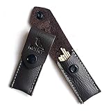 VINTAGE TAN Leather Toothpick holder pocket travel case dispenser Made in USA. Toothpicks included! Great gift idea for Dad!