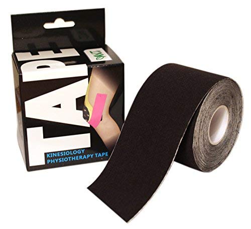 Nature Therapy NT Kinesiology Elastic Tape | 5m x 5cm Roll of Elastic Muscle Support Tape for Exercise, Sports & Injury Recovery (Black)
