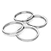 Hubcentric Rings (Pack of 4) - 64.1mm ID to 73.1mm OD - Silver Aluminum Hubrings - Only Fits 64.1mm Vehicle Hub and 73.1mm Wheel Centerbore - Compatible with Honda Acura
