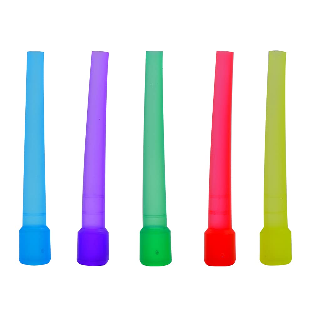 Pack of 100 pcs Water Pipe Tips Disposable Water Pipe Mouth Tips Individually Packed in Multiple Colors Mouth Tips Suitable Inside/Male Universal for Water Pipe Hoses Mouthpiece (D)