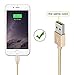 M-Better 3Pcs 3ft 6ft 10ft Nylon Braided Charging Cord, Charger Cable for iPhone 6S 6S Plus 6 SE 5S 5C 5 7 7 Plus iPad Air Mini iPod and More (Gold)