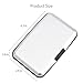 MaxGear RFID Credit Card Protector for Men Card Case Holder Hard Credit Card Cases Plastic Wallet Silver