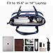 AISPARKY Women's Shoulder Tote Bag, Fits 15.6 Inch Laptop, Handbag Canvas Beach Tote Bag for School Work Travel and Shopping