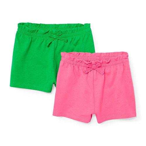 The Children's Place Baby Girls' Solid Shorts 2-pack