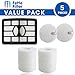 Fette Filter - Vacuum Filter Set Compatible with Shark Rotator Professional Lift-away NV500, NV501, NV502, NV505, NV510, NV552, UV560. Compare to # XHF500 & XFF500. (1 Hepa 2 Foam)