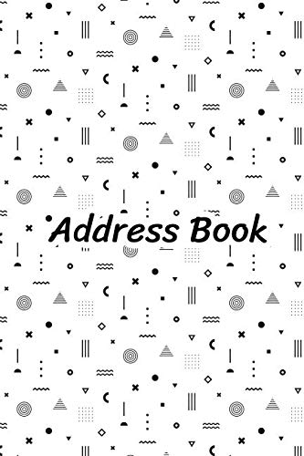 Address Book: Black&White Pattern Cover Design. Keep Your Contacts in The One Organizer with Alphabetical