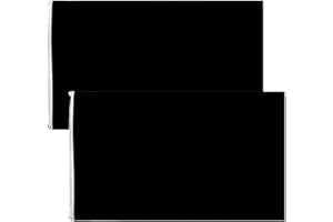 ACCULESS 2 Pack Black Flags 3x5Ft and Banners Pennant Double Stitched Vivid Color Plain Black Flags Polyester Decoration for Garden Room Game Parade Sport Events Festival Party 90x150cm with Brass Grommets