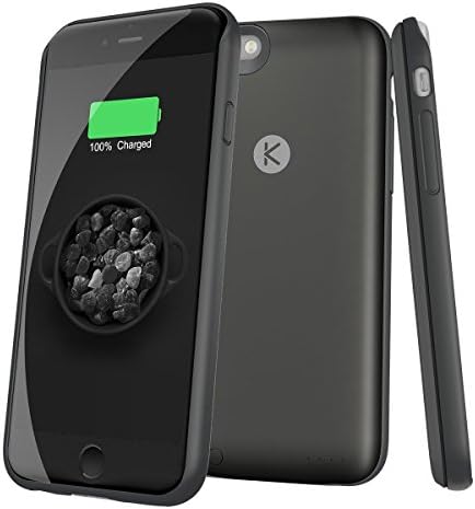 iPhone 6/6S Battery Colorful Case,Tinpec Ultra Slim (only add 0.16 inches of thickness and 2.4 ounce weight to your iPhone 6/6S)Extended Battery Colorful Case 2400mAh(Black)