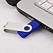 Muhoop 1000GB USB Flash Drive Swivel Memory Stick Thumb Drive Pen Drive Jump Drive Blue