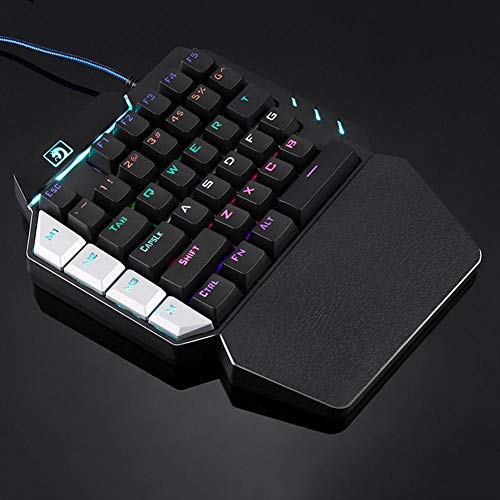 Vanpower K109 Universal Wired One-Handed Gaming Keypad 38 Keys Mechanical Keyboard - Thumbnail 5