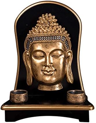 LJBOZ Thai Buddha Face Candlestick, Zen Resin Buddha Statue, Home Decorations, Town House Evil Spirits, 23ร11ร30cm Statue Collectible Figurines Decor