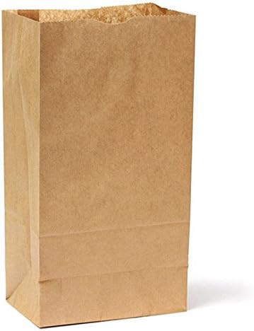 10pcs Kraft Paper Brown Durable Bread Bags Reusable Keep Fresh and Clean Storage Grocery Sack Food Favor Party Cookie Biscuit Candy Dessert Packing Bread Loaf Bakery Bags [M:28x15x9CM/11"x5.9"x3.5"]