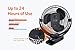 Clip-On Fan with Up to 24 Hour Use, Rechargeable Battery, 4 Wind Speeds, Domie Noise-Free Portable Fan for Outdoor, Camping, Golf Cart, Indoor Gym, Treadmill, Office Desk, and Home