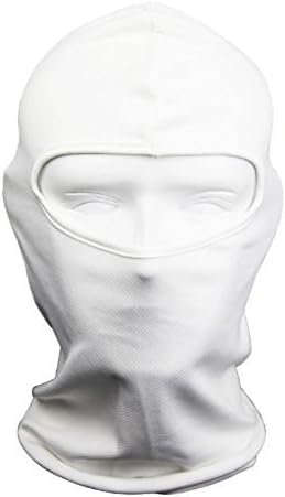 Obazidou Great Under A Bike Football Helmet Balaclava Thin Ski Face Mask White
