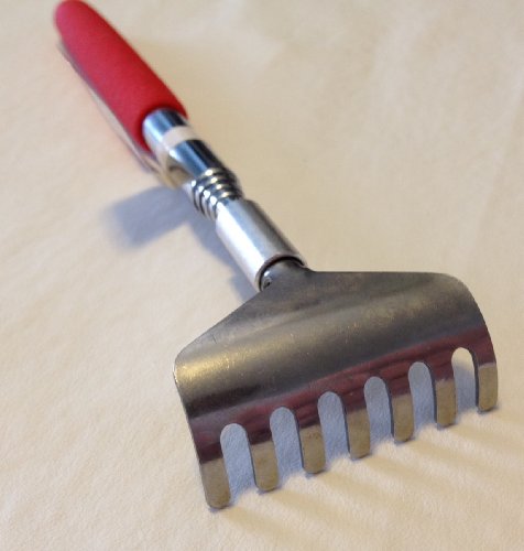 Extendable Telescoping Collapsible Heavy Duty Back Scratcher w/ Comfort Grip ASSORTED COLORS