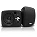 Pyle Outdoor Waterproof Wireless Bluetooth Speaker - 6.5 Inch Pair 2-Way Weatherproof Wall/Ceiling Mounted Dual Speakers w/Heavy Duty Grill, Universal Mount, Patio, Indoor Use PDWR64BTB (Black)