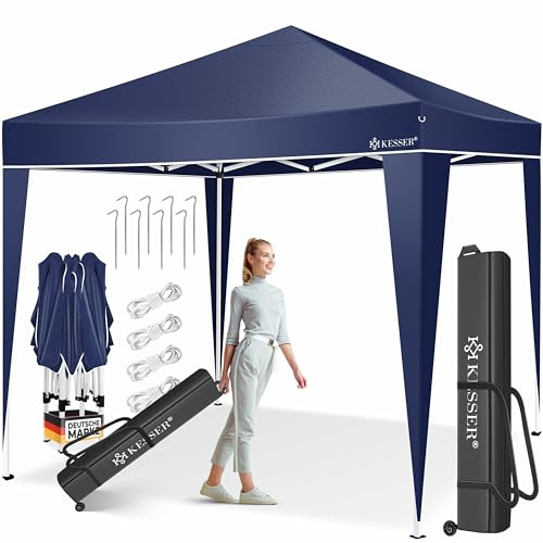 KESSER® Pavillon Faltpavillon 3x3m | Pop-Up Gartenpavillon Höhenverstellbar Stabil Wasserdicht Winterfest | Partyzelt Festzelt UV-Schutz 50+ inkl. Tas