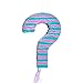 Juvale Gender Reveal Pinata for Baby Shower & Boy or Girl Reveal Decoration - 17 x 11 x 3 Inches, Mixed Pink & Blue Paper - Question Mark Design & Pull String Game