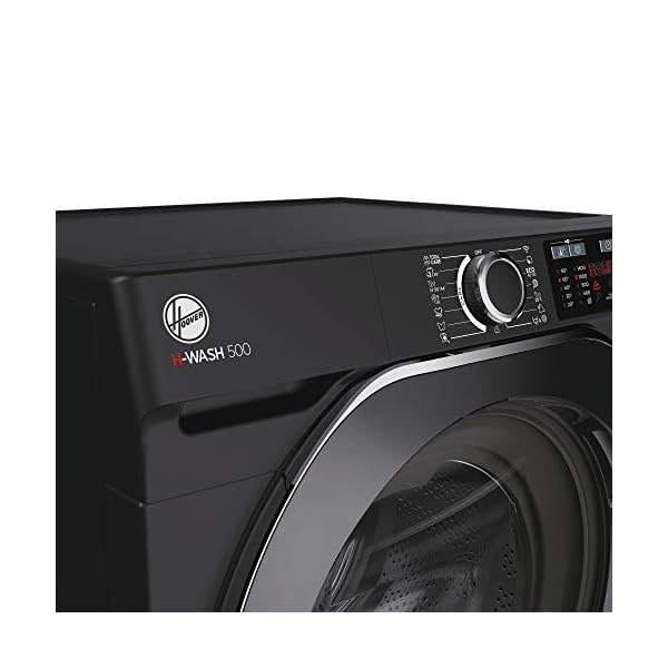 Hoover-H-Wash-500-HW411AMBCB-Freestanding-Washing-Machine-Large-Capacity-10-kg-1400rpm-Black Hoover H-Wash 500 HW411AMBCB Freestanding Washing Machine, Large Capacity, 11kg, 1400rpm, Black, Decibel rating: 50, EU…