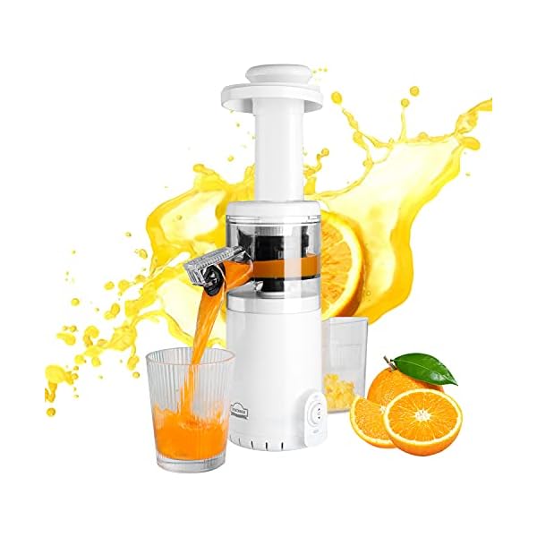 Slow-Juicer-DEWINNER-MINI-Cold-Press-Masticating-Juicer-MachineQuiet-Motor-with-Reverse-Function-BPA-Free-Compact-Size-Extractor Slow Juicer, DEWINNER MINI Cold Press Masticating Juicer Machine,Quiet Motor with Reverse Function BPA Free, Compact…